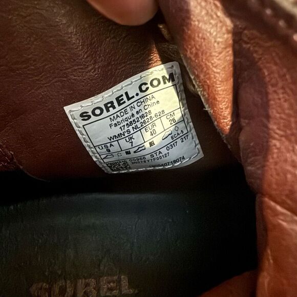 Sorel PDC Wedge Leather Bootie Size 9 - Picture 7 of 7